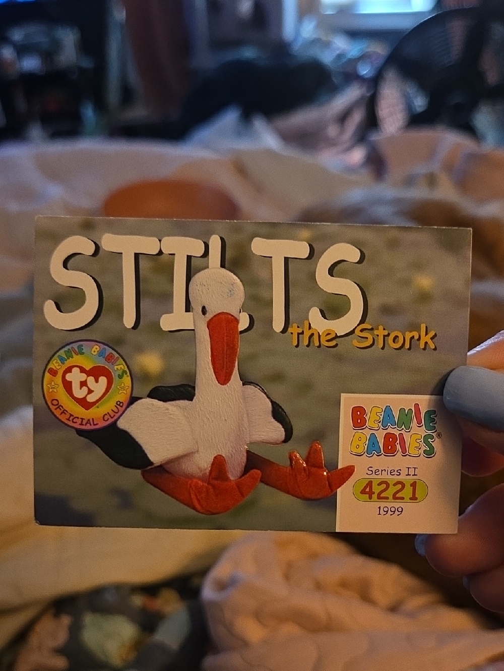 Ty Beanie Babies Stilts Collectible Trading Card